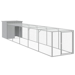 Produktbild von vidaXL Hühnerkäfig mit Auslauf verzinkter Stahl