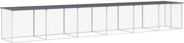 Produktbild von vidaXL Hühnerkäfig mit Dach aus verzinktem Stahl