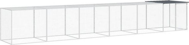 Produktbild von vidaXL Hühnerkäfig mit Dach aus verzinktem Stahl