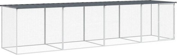 Produktbild von vidaXL Hühnerkäfig mit Dach aus verzinktem Stahl