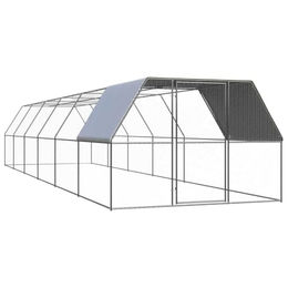 VidaXL Hühnerkäfig mit Teilüberdachung 3x12x2 m – Bild 1 von 7