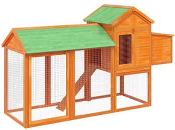 Produktbild von VidaXL Hühnerstall 193 x 65 x 117 cm Massivholz Kiefer