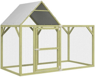 Produktbild von vidaXL Hühnerstall 200x100x150 cm Massivholz Kiefer Imprägniert