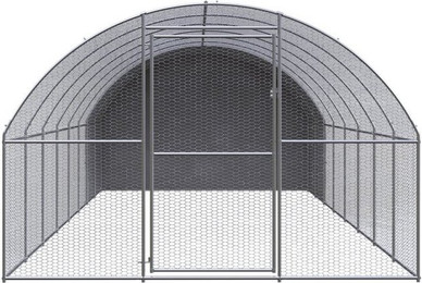 Produktbild von VidaXL Hühnerstall aus verzinktem Stahl mit Dach
