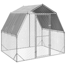 vidaXL Hühnerstall mit Dach 2,5x2x2,25 m verzinkter Stahl – Bild 1 von 9
