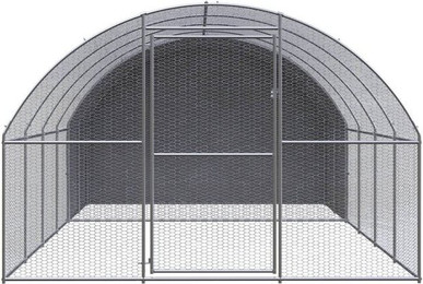 Produktbild von vidaXL Hühnerstall Outdoor 3x4x2 m verzinkter Stahl