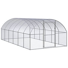 vidaXL Hühnerstall Outdoor 3x6x2 m verzinkter Stahl – Bild 1 von 7