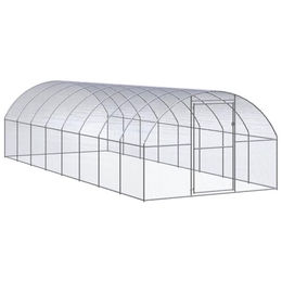 vidaXL Hühnerstall Outdoor 3x8x2 m verzinkter Stahl – Bild 1 von 7