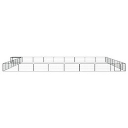Produktbild von vidaXL Hunde Laufstall 36-teilig 100x50 cm Stahl pulverbeschichtet Welpenauslauf