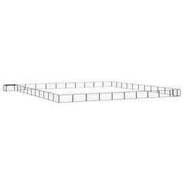 Produktbild von vidaXL Hunde Laufstall 44-teilig 100x50 cm Stahl pulverbeschichtet Welpenauslauf