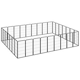 VidaXL Hunde Laufstall Stahl Pulverbeschichtet Freilaufgehege – Bild 1 von 7