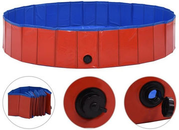 Produktbild von vidaXL Hunde-Pool faltbar rot 160 x 30 cm PVC