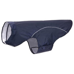 Produktbild von vidaXL Hunde Regenmantel mit Reflexstreifen Polyester Marineblau 3XL