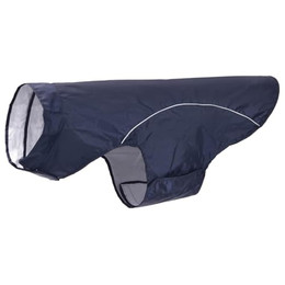 Produktbild von vidaXL Hunde Regenmantel mit Reflexstreifen Polyester Marineblau 4XL