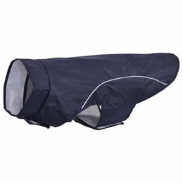 Produktbild von vidaXL Hunde Regenmantel mit Reflexstreifen Polyester Marineblau XL
