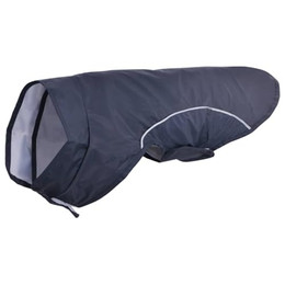 Produktbild von vidaXL Hunde Regenmantel mit Reflexstreifen Polyester Marineblau XS