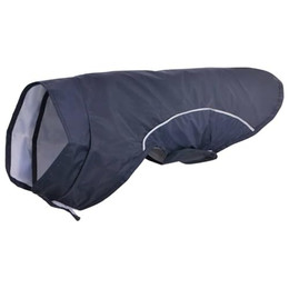 Produktbild von vidaXL Hunde Regenmantel mit Reflexstreifen Polyester Marineblau XXS