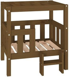 vidaXL Hundebett aus massivem Kiefernholz honigbraun – Bild 1 von 9