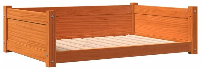 Produktbild von vidaXL Hundebett aus massivem Kiefernholz mit Seitenwänden