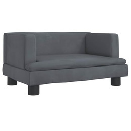 Produktbild von vidaXL Hundebett Dunkelgrau 60x40x30 cm Samt