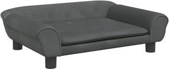 vidaXL Hundebett Dunkelgrau Samt 70x48x22 cm – Bild 1 von 7