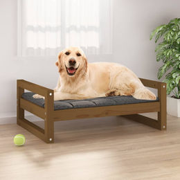 Produktbild von vidaXL Hundebett Honigbraun Massivholz Kiefer