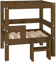 Produktbild von vidaXL Hundebett Honigbraun Massivholz Kiefer