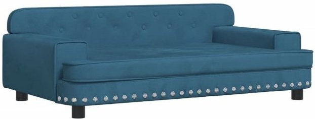 Produktbild von vidaXL Hundebett Hundesofa aus Samt für kleine Hunde Blau