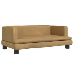 Produktbild von vidaXL Hundebett Hundesofa Braun 80x45x30 cm Samt