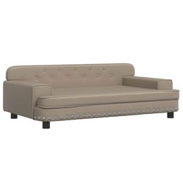 vidaXL Hundebett Hundesofa Cappuccino Braun Kunstleder – Bild 1 von 7