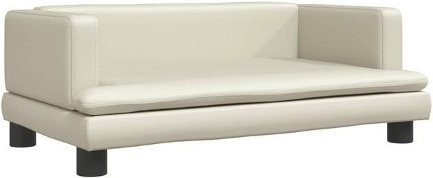 Produktbild von vidaXL Hundebett Hundesofa Creme 80x45x30 cm Kunstleder