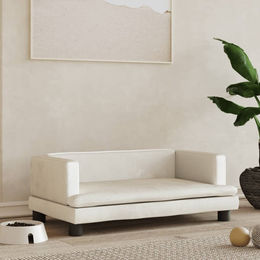 Produktbild von vidaXL Hundebett Hundesofa Creme 80x45x30 cm Samt