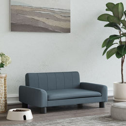 Produktbild von vidaXL Hundebett Hundesofa Dunkelgrau 70x45x30 cm Stoff