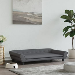 Produktbild von vidaXL Hundebett Hundesofa Dunkelgrau Samt