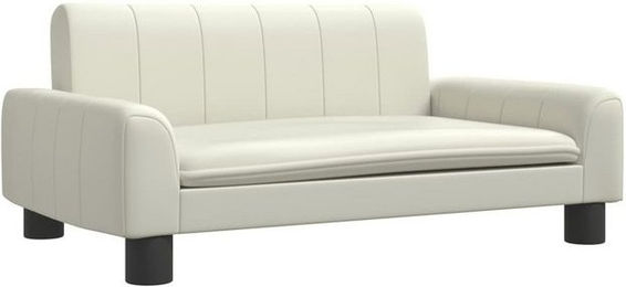 Produktbild von vidaXL Hundebett Hundesofa Kunstleder Creme 70x45x30 cm