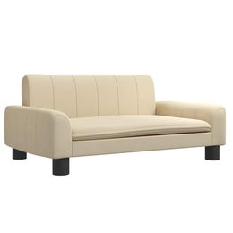 vidaXL Hundebett Hundesofa mit Kiefernholzrahmen Creme 70x45x30 cm – Bild 1 von 7