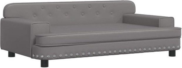 Produktbild von vidaXL Hundebett Hundesofa mit Kunstlederbezug Grau