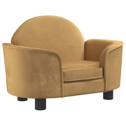 Produktbild von vidaXL Hundebett Hundesofa mit weicher Polsterung Braun Samt