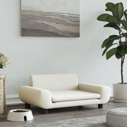 Produktbild von vidaXL Hundebett Hundesofa mit weicher Polsterung Creme Samt