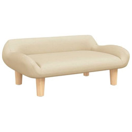 Produktbild von vidaXL Hundebett Hundesofa mit weicher Polsterung Creme Stoff