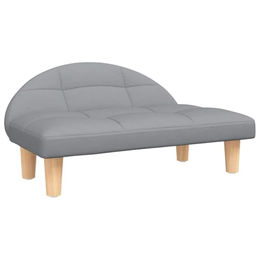 vidaXL Hundebett Hundesofa mit weicher Polsterung Hellgrau Stoff – Bild 1 von 7