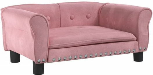 Produktbild von vidaXL Hundebett Hundesofa Rosa 70x45x30 cm Samt