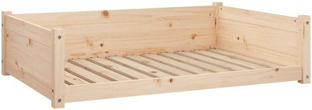 Produktbild von vidaXL Hundebett Massivholz Kiefer 105,5x75,5x28 cm