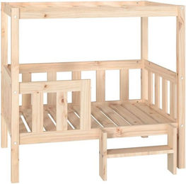 Produktbild von vidaXL Hundebett Massivholz Kiefer 95,5x73,5x90 cm