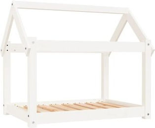 vidaXL Hundebett mit Holzrahmen aus massivem Kiefernholz – Bild 1 von 9