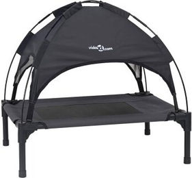 VidaXL Hundebett schwarz 48 cm, 61 cm, 48 cm – Bild 1 von 9