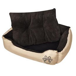 Produktbild von vidaXL Hundebett XL mit Kissen Hundekorb Hundesofa Katzenbett