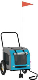 Produktbild von vidaXL Hundebuggy Blau Polyester Metall