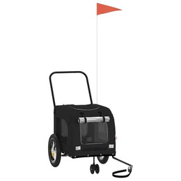 Produktbild von vidaXL Hundebuggy schwarzer Haustierkinderwagen