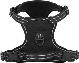 vidaXL Hundegeschirr Brustgeschirr mit Leine und Halsband Schwarz S Polyester – Bild 1 von 10